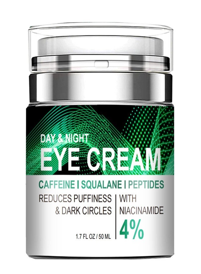 gcdat Caffeine Eye Cream, Anti-Wrinkle Eye Cream with Airless Pump, Reduces Fine Lines, Puffiness & Dark Circles with Caffeine, Squalane, Peptides and 4% Niacinamide, 1.7 Fl. Oz, Hydrating for Dry Skin - Image 1
